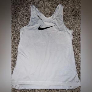 White Nike dri fit top